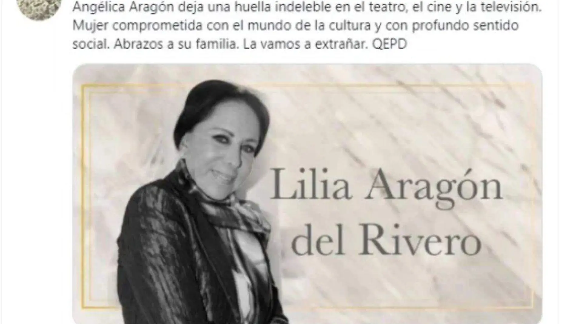 confunden a lilia aragon con angelica aragon